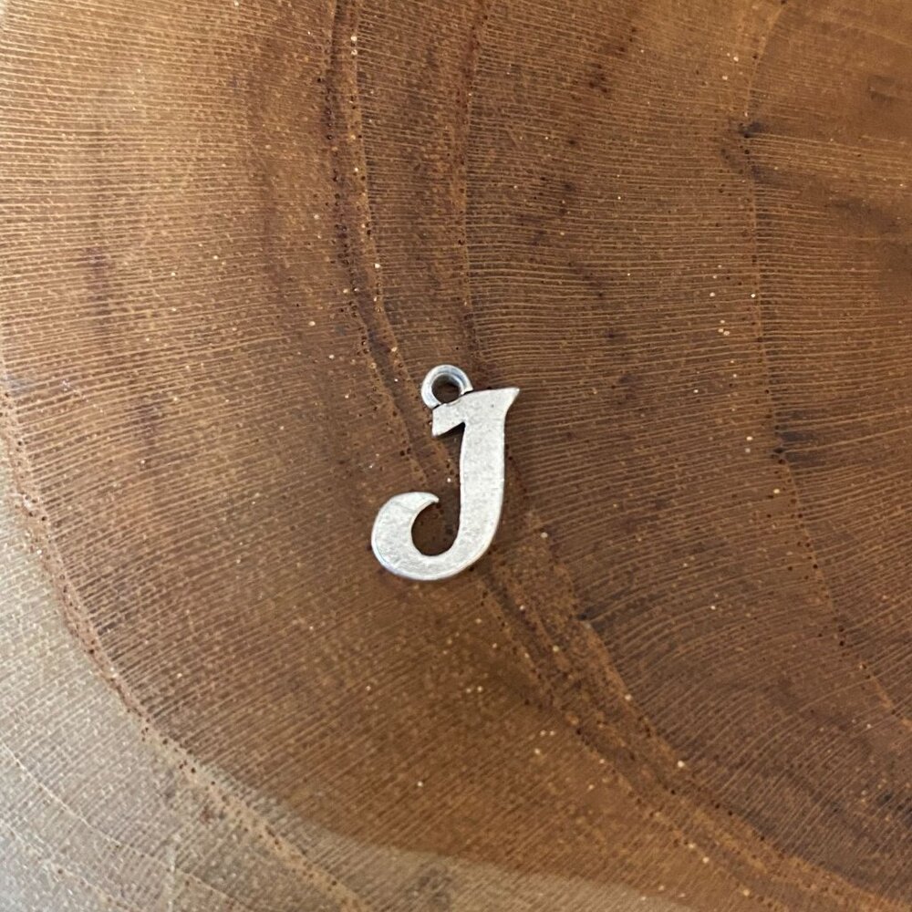 James Avery Script Initial "J" Charm, Sterling Si… - image 1